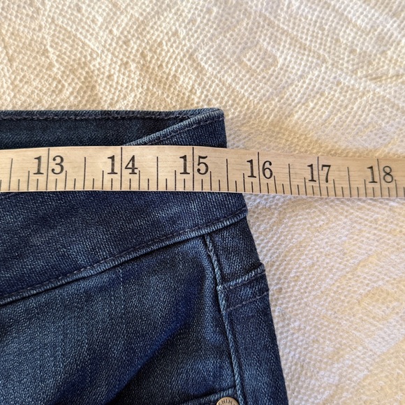 Paige Verdugo Ankle Skinny Dark Rinse Stretch Jeans Waist 30 - Picture 9 of 12